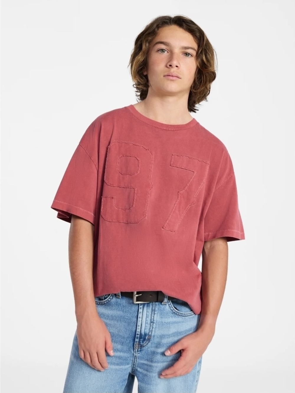 Weekend Academy Boys Varsity Tee with Short Sleeves, Size S